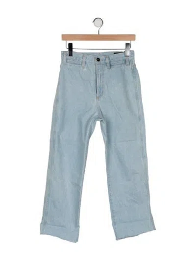 Pre-owned Goldsign High-rise Wide Leg Jeans In Blue