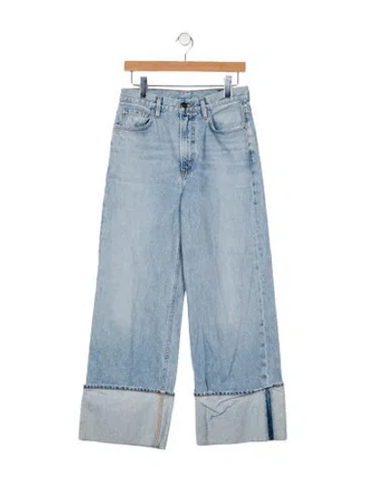 Pre-owned Goldsign High-rise Wide Leg Jeans In Blue