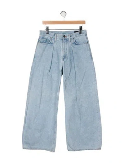 Pre-owned Goldsign High-rise Wide Leg Jeans In Blue