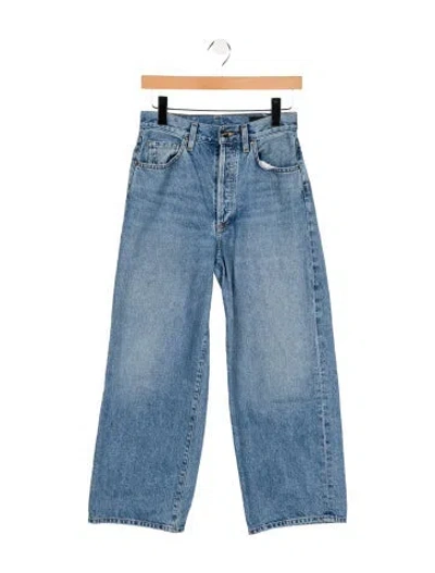 Pre-owned Goldsign High-rise Wide Leg Jeans In Blue