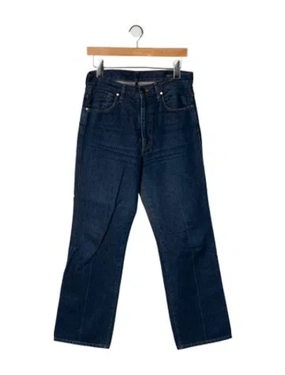 Pre-owned Goldsign High-rise Wide Leg Jeans In Blue