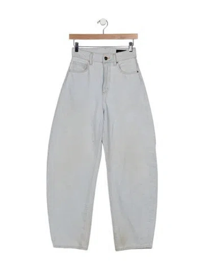 Pre-owned Goldsign High-rise Wide Leg Jeans In Blue