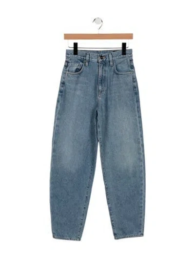 Pre-owned Goldsign High-rise Wide Leg Jeans In Blue