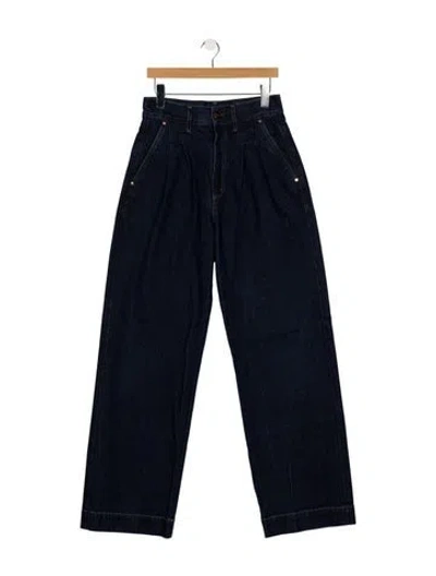 Pre-owned Goldsign High-rise Wide Leg Jeans In Blue