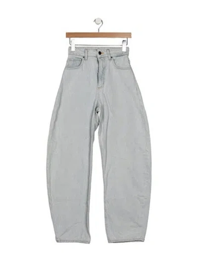 Pre-owned Goldsign High-rise Wide Leg Jeans In Blue