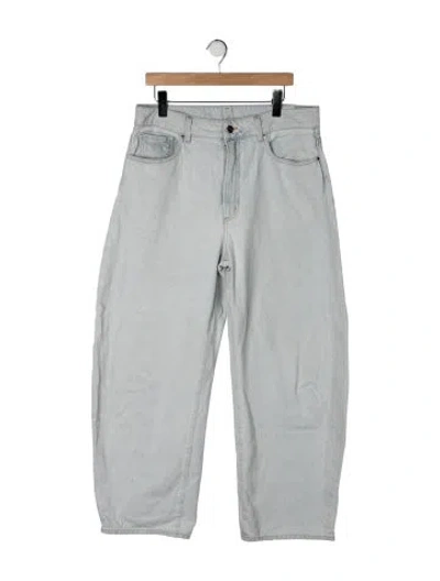 Pre-owned Goldsign High-rise Wide Leg Jeans In Blue
