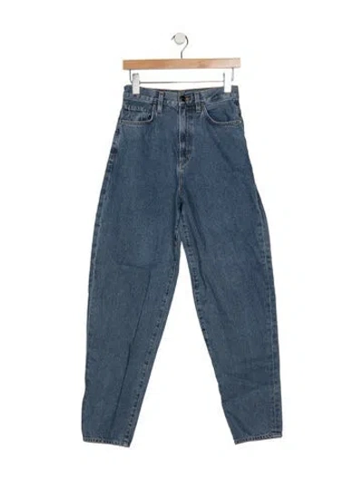Pre-owned Goldsign High-rise Wide Leg Jeans In Blue