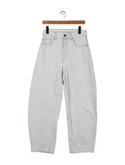 Pre-owned Goldsign High-rise Wide Leg Jeans In Blue