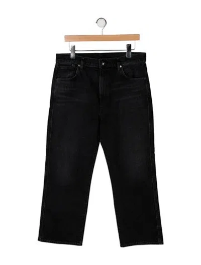 Pre-owned Goldsign High-rise Wide Leg Jeans In Gray