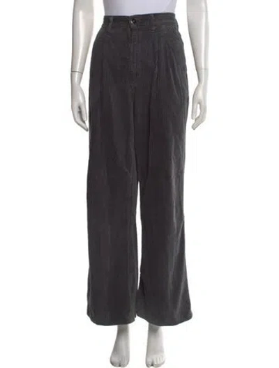 Pre-owned Goldsign High-rise Wide Leg Jeans In Gray