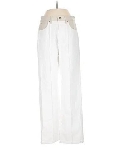 Pre-owned Goldsign Jeans In Ivory