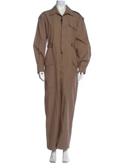 Pre-owned Goldsign Jumpsuit In Brown