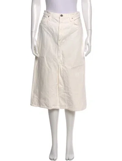 Pre-owned Goldsign Knee-length Skirt In Neutral
