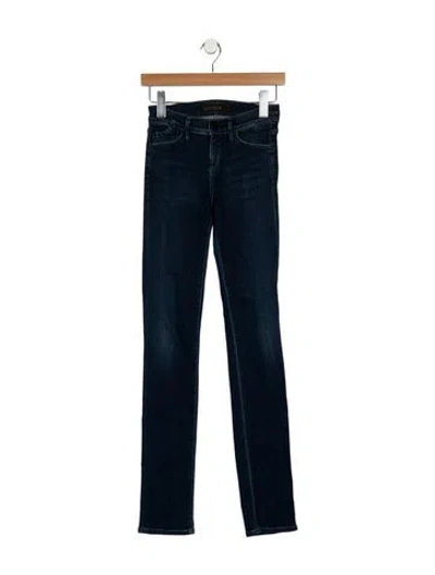 Pre-owned Goldsign Low-rise Skinny Leg Jeans In Blue