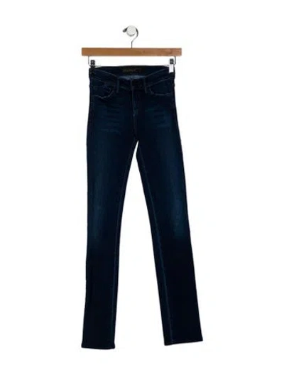 Pre-owned Goldsign Low-rise Skinny Leg Jeans In Blue