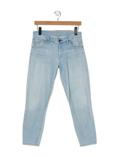 Pre-owned Goldsign Low-rise Skinny Leg Jeans In Blue