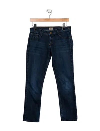 Pre-owned Goldsign Low-rise Straight Leg Jeans In Blue
