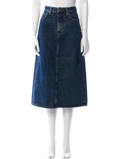 Pre-owned Goldsign Midi Length Skirt In Blue