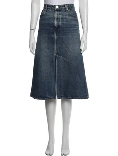 Pre-owned Goldsign Midi Length Skirt In Blue