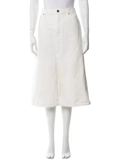 Pre-owned Goldsign Midi Length Skirt In Neutrals
