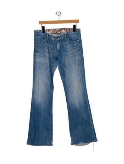 Pre-owned Goldsign Mid-rise Flared Jeans In Blue