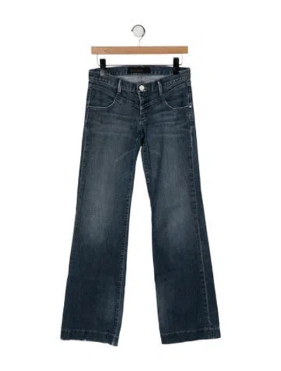 Pre-owned Goldsign Mid-rise Flared Jeans In Blue