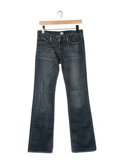 Pre-owned Goldsign Mid-rise Flared Jeans In Blue