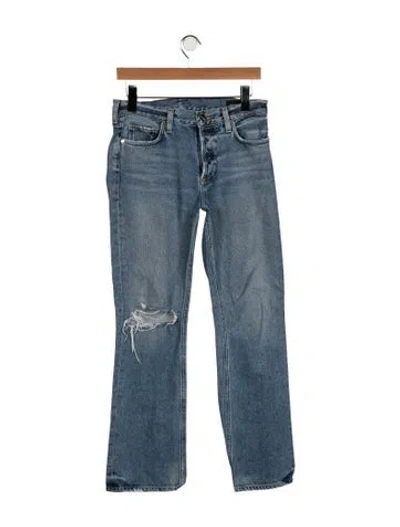 Pre-owned Goldsign Mid-rise Flared Jeans In Blue