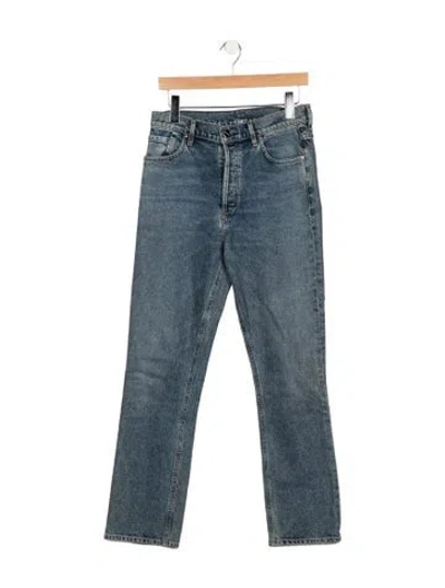 Pre-owned Goldsign Mid-rise Flared Jeans In Blue