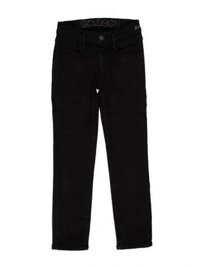 Pre-owned Goldsign Mid-rise Skinny Leg Jeans In Black