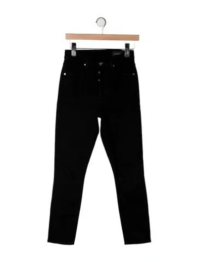 Pre-owned Goldsign Mid-rise Skinny Leg Jeans In Black