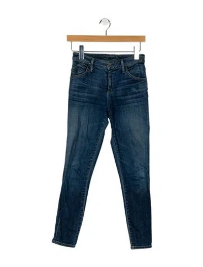 Pre-owned Goldsign Mid-rise Skinny Leg Jeans In Blue