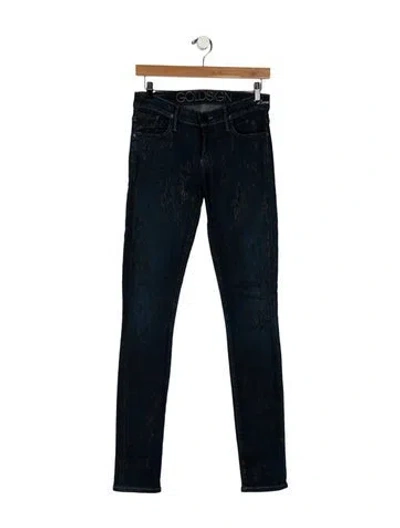 Pre-owned Goldsign Mid-rise Skinny Leg Jeans In Blue