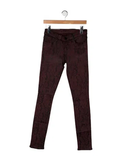 Pre-owned Goldsign Mid-rise Skinny Leg Jeans In Brown