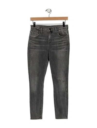 Pre-owned Goldsign Mid-rise Skinny Leg Jeans In Gray