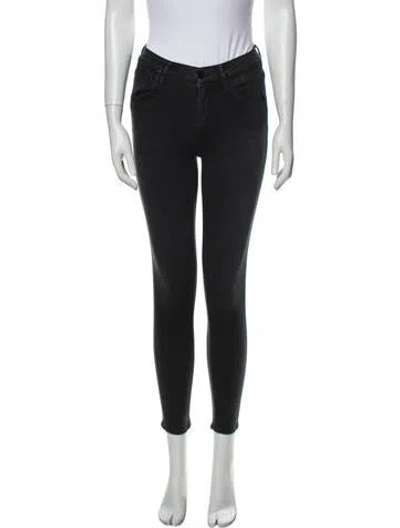 Pre-owned Goldsign Mid-rise Skinny Leg Jeans In Gray