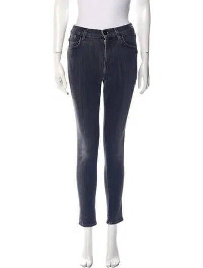 Pre-owned Goldsign Mid-rise Skinny Leg Jeans In Gray