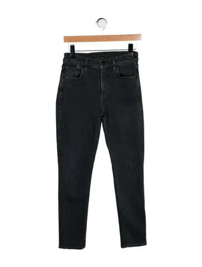 Pre-owned Goldsign Mid-rise Skinny Leg Jeans In Gray