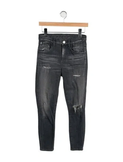 Pre-owned Goldsign Mid-rise Skinny Leg Jeans In Gray