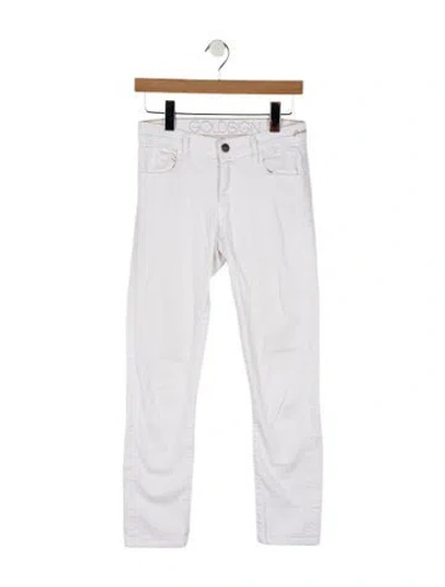 Pre-owned Goldsign Mid-rise Skinny Leg Jeans In White