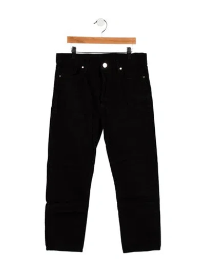 Pre-owned Goldsign Mid-rise Straight Leg Jeans In Black