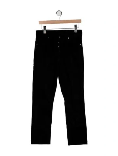 Pre-owned Goldsign Mid-rise Straight Leg Jeans In Black