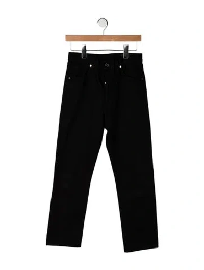 Pre-owned Goldsign Mid-rise Straight Leg Jeans In Black