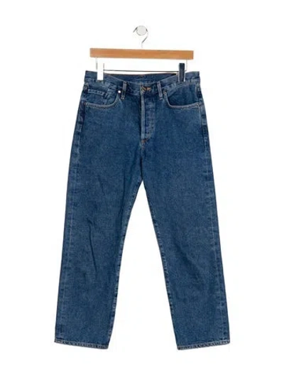 Pre-owned Goldsign Mid-rise Straight Leg Jeans In Blue