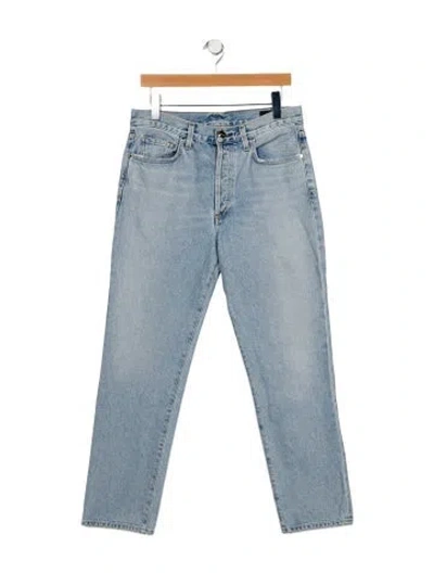 Pre-owned Goldsign Mid-rise Straight Leg Jeans In Blue