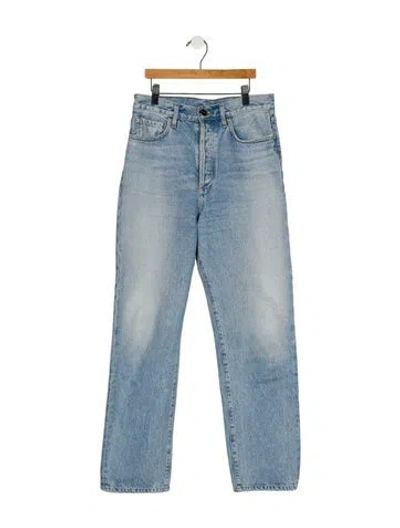 Pre-owned Goldsign Mid-rise Straight Leg Jeans In Blue