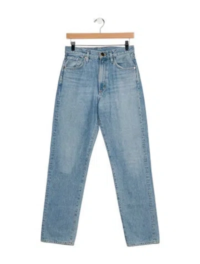 Pre-owned Goldsign Mid-rise Straight Leg Jeans In Blue