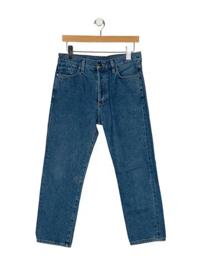 Pre-owned Goldsign Mid-rise Straight Leg Jeans In Blue