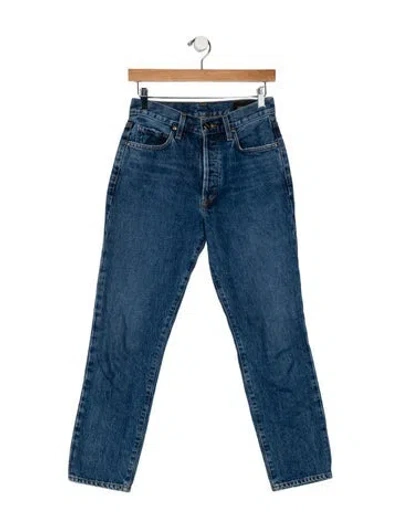 Pre-owned Goldsign Mid-rise Straight Leg Jeans In Blue