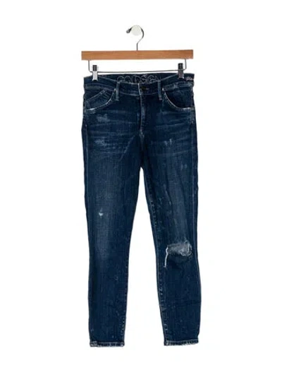 Pre-owned Goldsign Mid-rise Straight Leg Jeans In Blue
